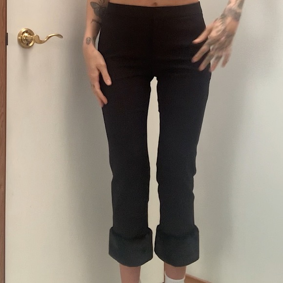 Unworn Faux Fur Cuffed-Hem Trousers - Picture 3 of 8